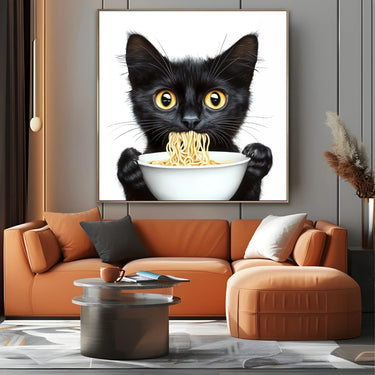 Quadro Stampa su Tela Curiosità affamata - CupidoDesign