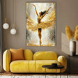 Quadro Stampa su Tela Danza Dorata - CupidoDesign