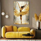 Quadro Stampa su Tela Danza Dorata - CupidoDesign