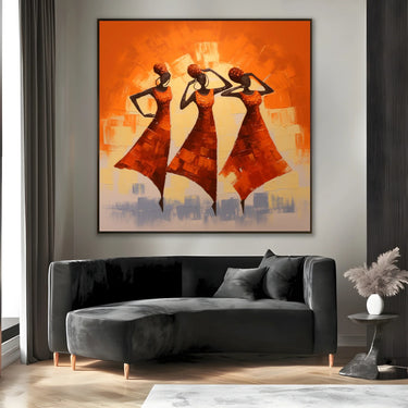 Quadro Stampa su Tela Danza Africana - CupidoDesign