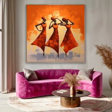 Quadro Stampa su Tela Danza Africana - CupidoDesign