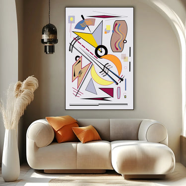 Quadro Stampa su Tela Danza delle Forme - CupidoDesign