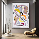Quadro Stampa su Tela Danza delle Forme - CupidoDesign