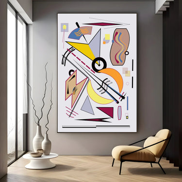 Quadro Stampa su Tela Danza delle Forme - CupidoDesign
