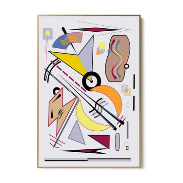 Quadro Stampa su Tela Danza delle Forme - CupidoDesign