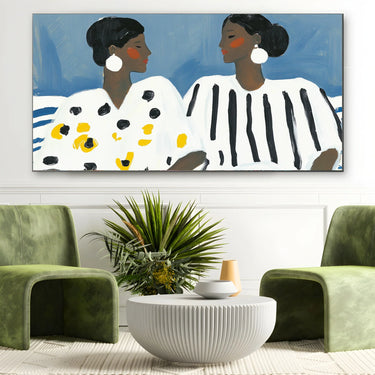 Quadro Stampa su Tela Dialogo Intimo - CupidoDesign