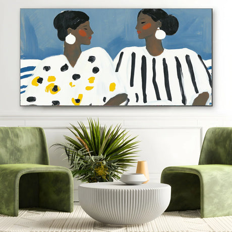 Quadro Stampa su Tela Dialogo Intimo - CupidoDesign
