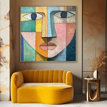 Quadro Stampa su Tela Divisione Astratta - CupidoDesign