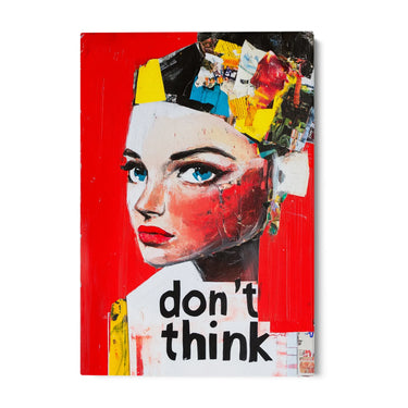 Quadro Stampa su Tela Don't Think - CupidoDesign