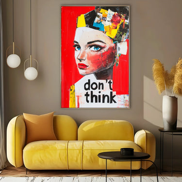 Quadro Stampa su Tela Don't Think - CupidoDesign