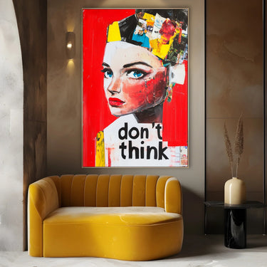Quadro Stampa su Tela Don't Think - CupidoDesign