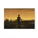 Quadro Stampa su Tela Donna al tramonto del Sole, Caspar David Friedrich - CupidoDesign