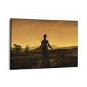 Quadro Stampa su Tela Donna al tramonto del Sole, Caspar David Friedrich - CupidoDesign