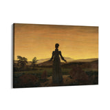 Quadro Stampa su Tela Donna al tramonto del Sole, Caspar David Friedrich - CupidoDesign