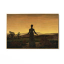 Quadro Stampa su Tela Donna al tramonto del Sole, Caspar David Friedrich - CupidoDesign