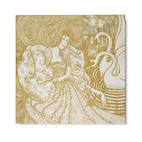 Moteris su drugeliu tvenkinyje su dviem gulbėmis, Jan Toorop (1894)