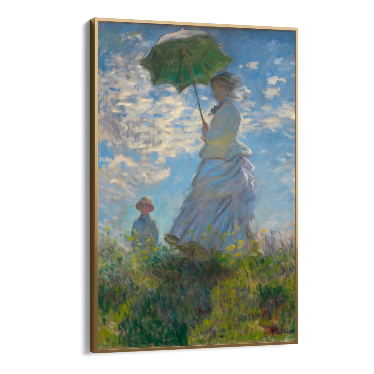 Donna con un ombrellone, Claude Monet