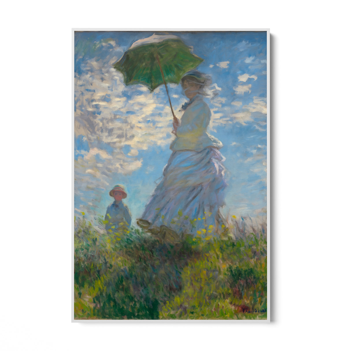 Donna con un ombrellone, Claude Monet