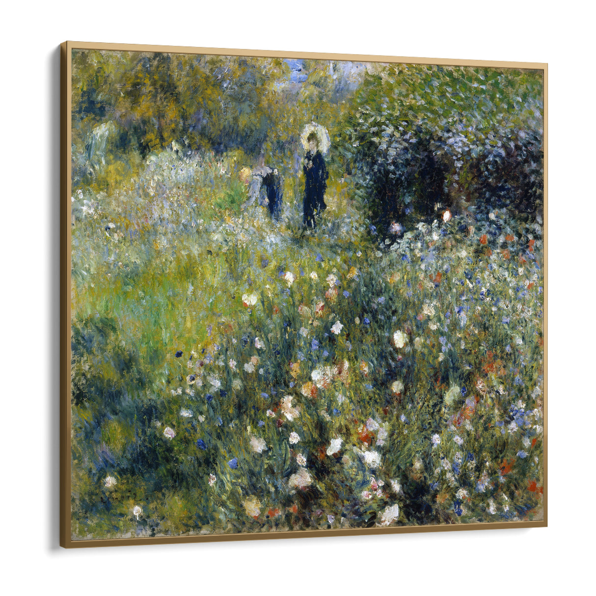 Quadro Stampa su Tela Donna con un parasole in un Giardino, Pierre Auguste Renoir - CupidoDesign