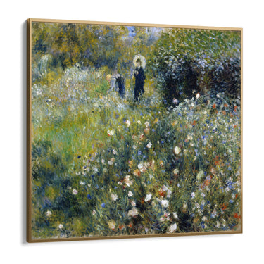 Quadro Stampa su Tela Donna con un parasole in un Giardino, Pierre Auguste Renoir - CupidoDesign