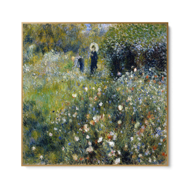 Quadro Stampa su Tela Donna con un parasole in un Giardino, Pierre Auguste Renoir - CupidoDesign