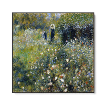Quadro Stampa su Tela Donna con un parasole in un Giardino, Pierre Auguste Renoir - CupidoDesign