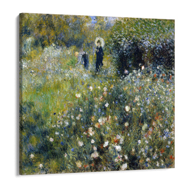 Quadro Stampa su Tela Donna con un parasole in un Giardino, Pierre Auguste Renoir - CupidoDesign