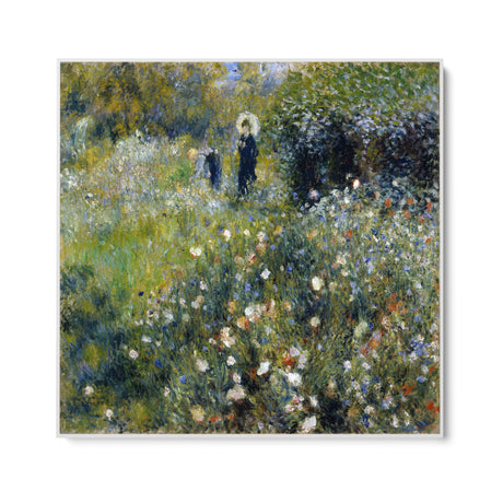 Quadro Stampa su Tela Donna con un parasole in un Giardino, Pierre Auguste Renoir - CupidoDesign
