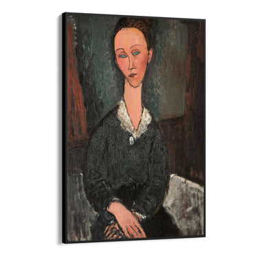 Quadro Stampa su Tela Donna dal colletto bianco, Amedeo Modigliani - CupidoDesign