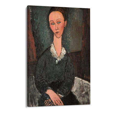 Quadro Stampa su Tela Donna dal colletto bianco, Amedeo Modigliani - CupidoDesign