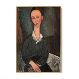 Quadro Stampa su Tela Donna dal colletto bianco, Amedeo Modigliani - CupidoDesign