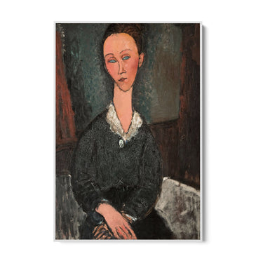 Quadro Stampa su Tela Donna dal colletto bianco, Amedeo Modigliani - CupidoDesign