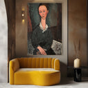 Quadro Stampa su Tela Donna dal colletto bianco, Amedeo Modigliani - CupidoDesign