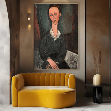 Quadro Stampa su Tela Donna dal colletto bianco, Amedeo Modigliani - CupidoDesign