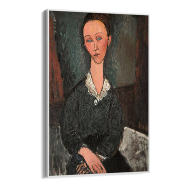Quadro Stampa su Tela Donna dal colletto bianco, Amedeo Modigliani - CupidoDesign
