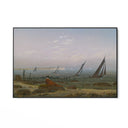 Quadro Stampa su Tela Donna sulla spiaggia di Ruegen, Caspar David Friedrich - CupidoDesign