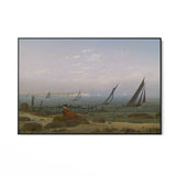 Quadro Stampa su Tela Donna sulla spiaggia di Ruegen, Caspar David Friedrich - CupidoDesign