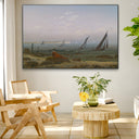 Quadro Stampa su Tela Donna sulla spiaggia di Ruegen, Caspar David Friedrich - CupidoDesign