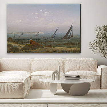 Quadro Stampa su Tela Donna sulla spiaggia di Ruegen, Caspar David Friedrich - CupidoDesign