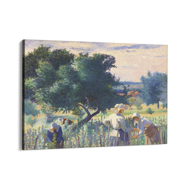 Quadro Stampa su Tela Donne che legano la vite, Henri Edmond Cross - CupidoDesign