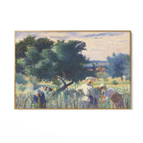 Quadro Stampa su Tela Donne che legano la vite, Henri Edmond Cross - CupidoDesign