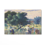 Quadro Stampa su Tela Donne che legano la vite, Henri Edmond Cross - CupidoDesign