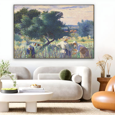 Quadro Stampa su Tela Donne che legano la vite, Henri Edmond Cross - CupidoDesign