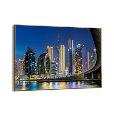 Quadro Stampa su Tela Dubai, Burj Khalifa Skyline - CupidoDesign