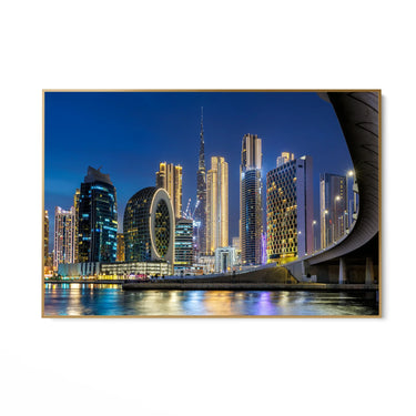 Quadro Stampa su Tela Dubai, Burj Khalifa Skyline - CupidoDesign