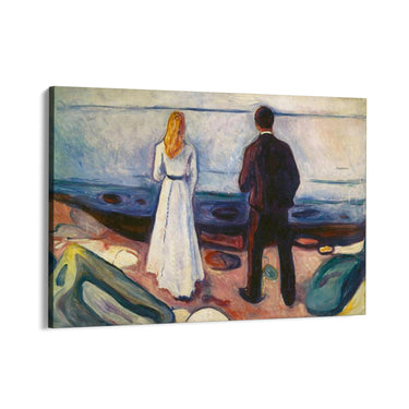 Quadro Stampa su Tela Due esseri umani. I solitari, Edvard Munch - CupidoDesign