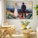 Quadro Stampa su Tela Due esseri umani. I solitari, Edvard Munch - CupidoDesign