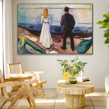 Quadro Stampa su Tela Due esseri umani. I solitari, Edvard Munch - CupidoDesign