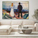Quadro Stampa su Tela Due esseri umani. I solitari, Edvard Munch - CupidoDesign