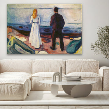 Quadro Stampa su Tela Due esseri umani. I solitari, Edvard Munch - CupidoDesign